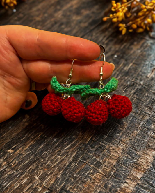 Twin Cherry Earrings 🍒